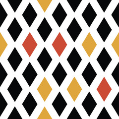 A vibrant, repeating Geometric diamond pattern