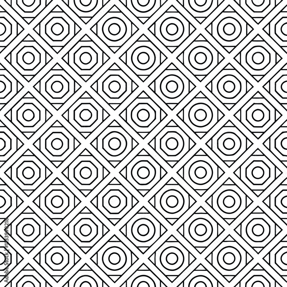 Aufkleber geometric abstract diamond pattern for textiles and fabric projects