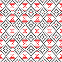 Abstract geometric pattern with repeating diamond shapes and accent color.