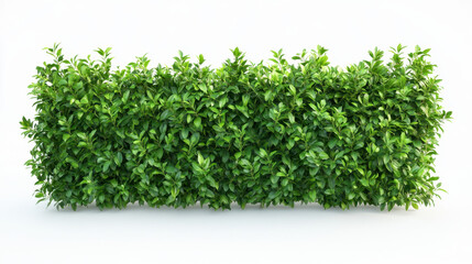 Obraz premium Bush or shrub wall isolated isolated on white background for graphic design.