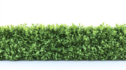 Fototapeta premium Bush or shrub wall isolated isolated on white background for graphic design.
