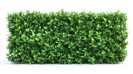 Obraz premium Bush or shrub wall isolated isolated on white background for graphic design.