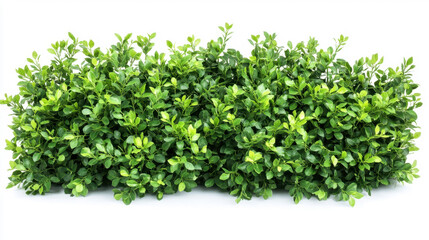 Fototapeta premium Bush or shrub wall isolated isolated on white background for graphic design.