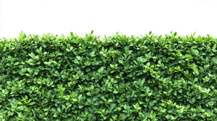 Obraz premium Bush or shrub wall isolated isolated on white background for graphic design.