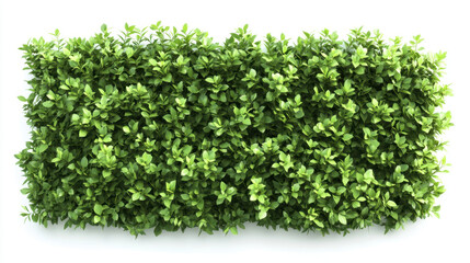 Obraz premium Bush or shrub wall isolated isolated on white background for graphic design.