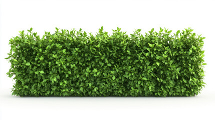 Obraz premium Bush or shrub wall isolated isolated on white background for graphic design.