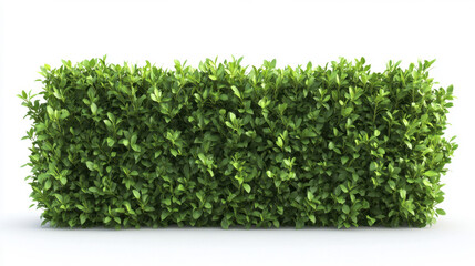 Obraz premium Bush or shrub wall isolated isolated on white background for graphic design.