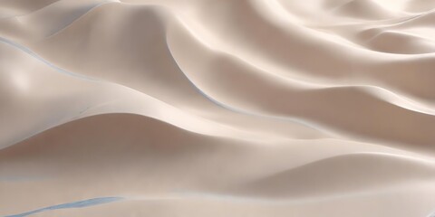 Obraz premium Soft beige waves on an abstract surface with subtle blue undertones and gentle movement, soft colors, wave formation, oceanic texture