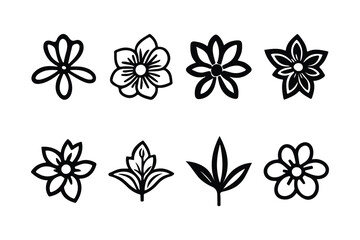 Handmade Floral Vector Illustration Set