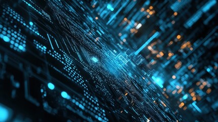 abstract digital data stream background