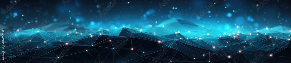 Wall mural abstract digital network connection technology background