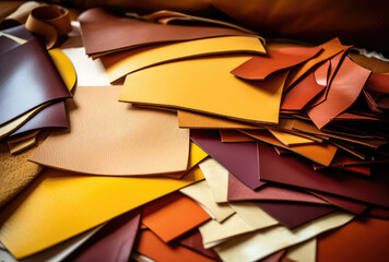 Assorted Leather Swatches for Crafting Projects