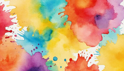 Fototapeta premium Splash watercolor painting