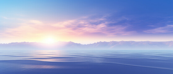 Fototapeta premium Breathtaking Sunset Over Tranquil Waters