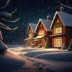 Christmas night in the city