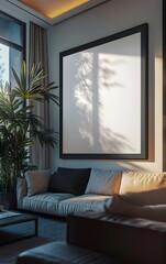Modern advertising mockup presentation, using large images and clean layouts to attract attention