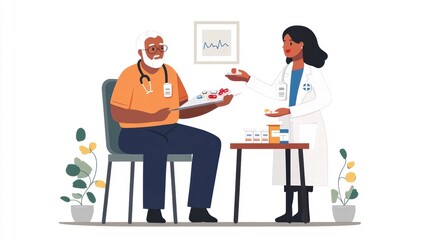 doctor and patient discussing medication