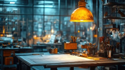 Illuminated Workshop: A Nocturnal Study in Design