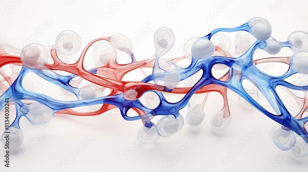 Aufkleber highly detailed and technical image showcasing the intricate components and fluid dynamics of a medi