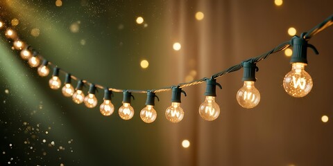 Obraz premium Twinkling String Lights representing Warmth, Joy, Festivity, Cheer, Charm