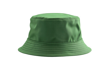 Fototapeta premium Bucket Hat in Green isolated on transparent Background