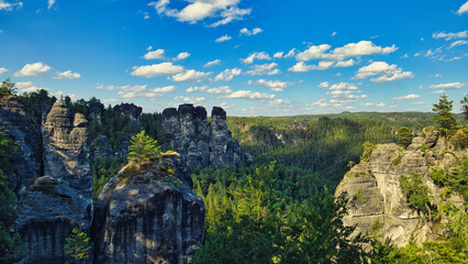 Elbsandsteingebirge - Gebirge - S&auml;chsische Schweiz - Deutschland - Sachsen - Gebirge - Berg - Berge - Fels - Beautiful - Saxon Switzerland