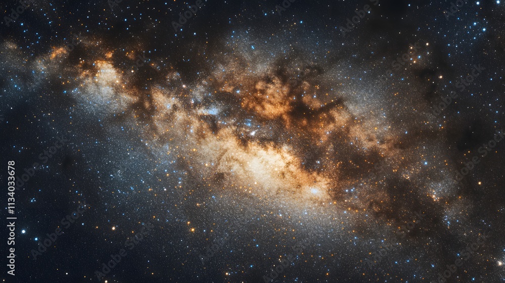 Canvas Prints celestial tapestry a galactic nebula displaying stars dust and gas