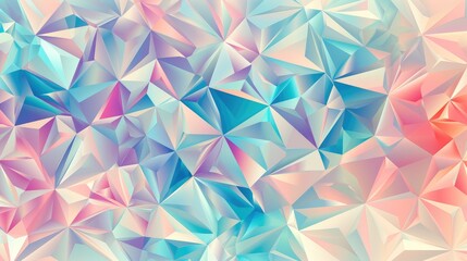 Pastel Geometric Abstract Background with Polygons