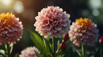 orange tiger lily. Genrative.ai 