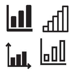 Chart vector design icon symbol 