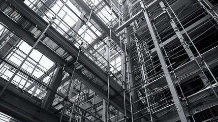 Modern Industrial Steel Framework