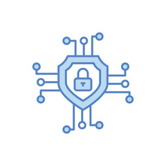 Cybersecurity vector icon