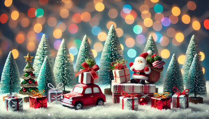 Cozy Christmas Festivities Featuring Miniature Trees and Ornaments