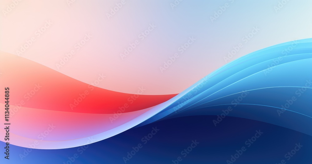 Aufkleber beautiful gradient background vector presentation design with a large curved shape, minimalistic sty