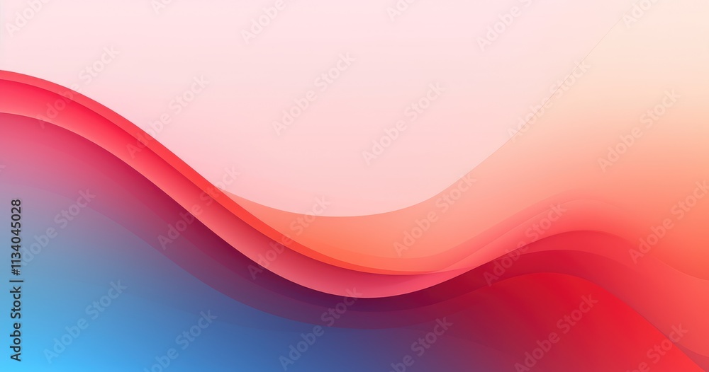 Aufkleber beautiful gradient background vector presentation design with a large curved shape, minimalistic sty