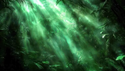 Obraz premium Exploring enchanted rainforest lush green forest nature photography serene environment aerial view tranquility and beauty