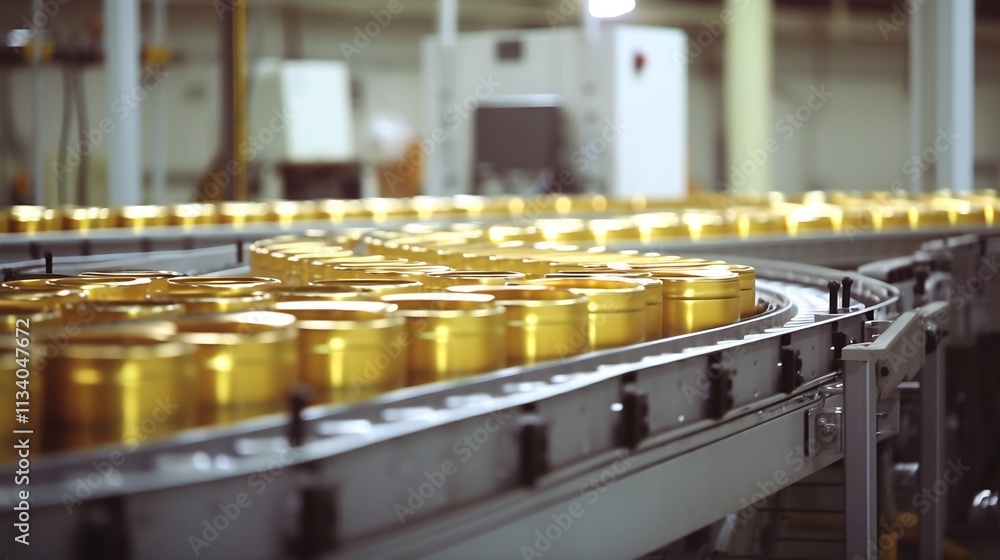Aufkleber high speed automated aluminum can production line in modern factory capturing the efficient and prec