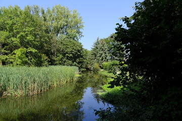 Am Mühlgraben in Zeitz, Burgenlandkreis, Sachsen-Anhalt, Deutschland