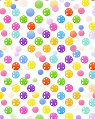 Colorful polka dot pattern digital art bright background graphic design abstract view playful concept for decor