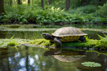 The Turtle and the Stillness of the Pond