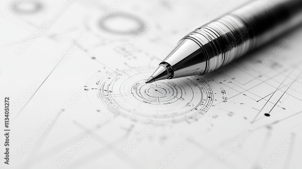 Poster analyzing design concepts office space graphic design technical environment close-up view visual cre