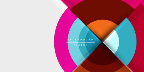 Target circle geometric abstract shapes. Vector Illustration For Wallpaper, Banner, Background, Card, Book Illustration, landing page