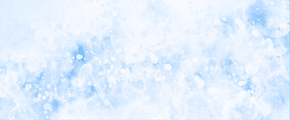 Abstract watercolor painting textured on white paper background design.