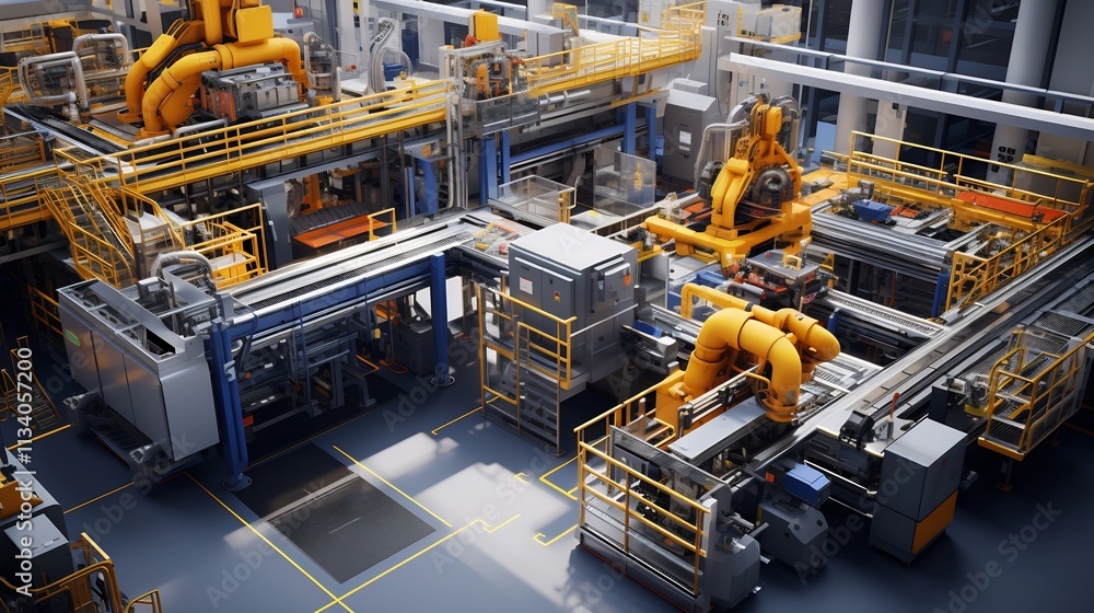 Aufkleber automated and highly efficient zinc production line featuring advanced robotics machinery and techno