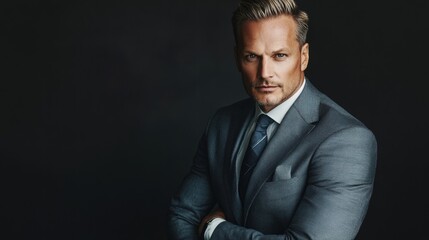 Fototapeta premium confident businessman portrait professional headshot