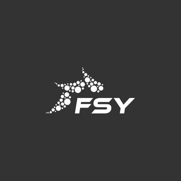 FSY letter logo design on white background. Creative  modern FSY letter logo design. Vector design.