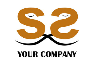 SS logo in the shape of a man face