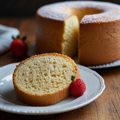 Chiffon cake, cake, food, dessert, sweet, bread, plate, pie, pastry, breakfast, slice, snack, delicious, white, baked, homemade, chocolate, cream, fresh, sugar, fruit, toast, lemon, gourmet, cheese, b