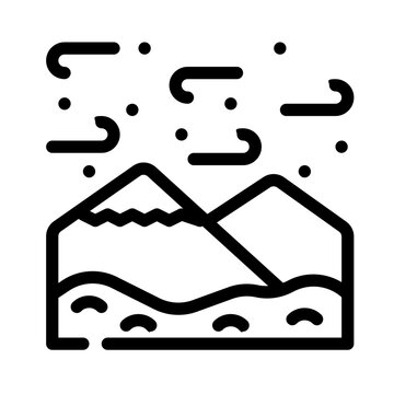 mountains snow black and white clip art preview