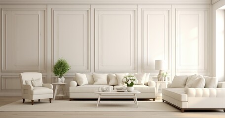 beautiful random white family room background